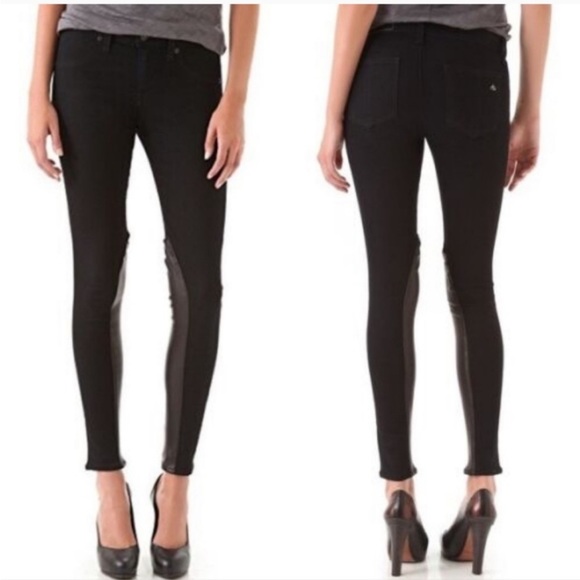 Rag & Bone Jodhpur Slim Fit Legging With Leather Breeches - Picture 2 of 12